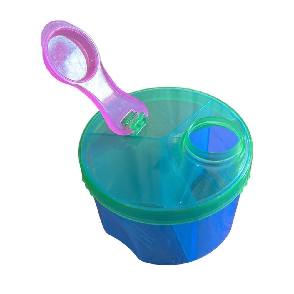 Munchkin Baby Snack Container Blue Green Pink
